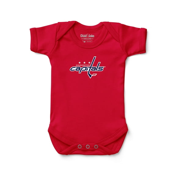 Newborn & Infant Chad & Jake Red Washington Capitals Primary Logo Bodysuit