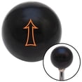 thumbnail image 1 of American Shifter  Orange Fancy Outlined Directional Arrow Up Black Shift Knob with M16 x 1.5 Insert, 1 of 1