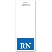 Oversized Nurse Badge Buddy - RN Badge Buddy Vertical for Registered Nurses - 2 1/8 X 5 1/2 Role Identification Badge Backer Card for Nurses- USA Printed by Specialist ID (Blue)