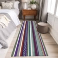 thumbnail image 4 of Runner Rug 2 x 6 Ft, Modern Boho Art Washable Non-Slip Floor Mat for Kitchen Hallway/Entryway, Colorful Abstract Bohemian Paisley Minimalist Long Kitchen Runner Area Rugs for Living Room, Low-Profile, 4 of 8