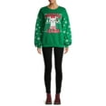 thumbnail image 2 of Hybrid Juniors' Fa La La La Llama Holiday Sweatshirt, 2 of 6