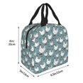 thumbnail image 2 of Rateoe Funny Chicken Pattern Insulated Lunch Bag with Thick Aluminum Foil Lunch Tote Bag with Front Pocket for Men and Women, Ideal for Work, School, Picnics, and Travel, 2 of 5