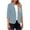 Light Blue, variant on Uaswgudfs ​Women's Collarless Slim Blazer - 3/4 Sleeve Lightweight Design for Casual & Office Wear