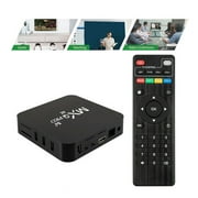 Smart TV Box 4K WiFi Wireless Set Box WiFi TV Box Top Box Remote Control TV Accessory Replacement for Android, EU Plug