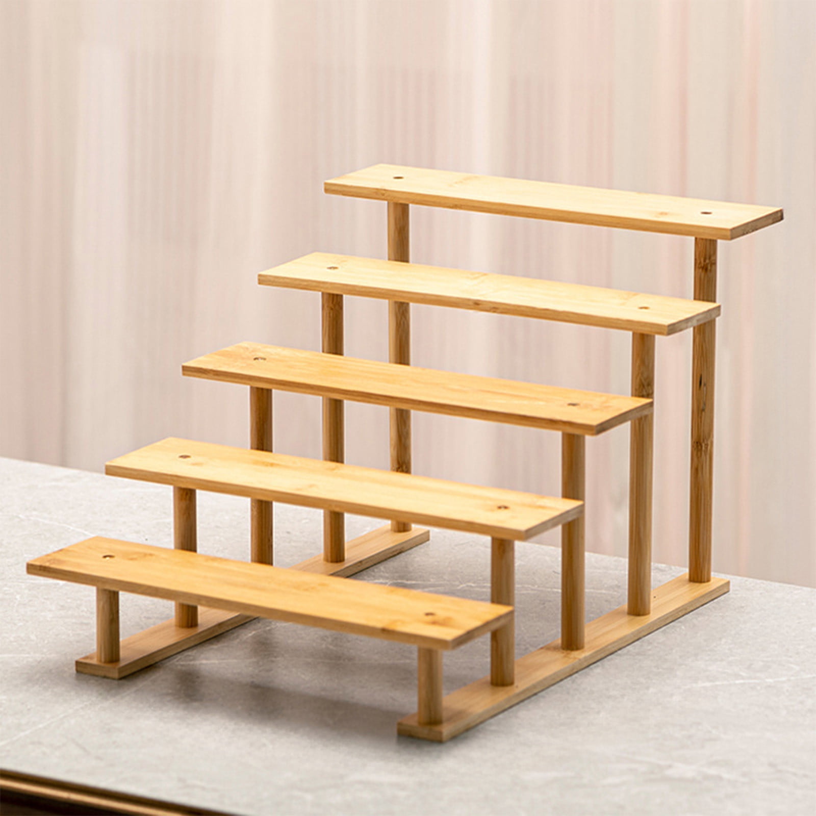 Trapezoidal Figurine Storage Rack Balcony Flower Pot Multi Layer