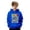 1-Blue212, variant on Little Boys Math Printed Hoodie Fun 100 Days Of School Long Sleeve Pullover Casual Top
