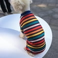 thumbnail image 2 of Popvcly Pet Clothes for Dog Cotton Rainbow Pajamas Puppy Pajama Baby Standards Cat Jumpsuit, L, 2 of 5