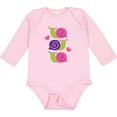 thumbnail image 3 of Inktastic Snail Lover Girl Garden Snails Girls Long Sleeve Baby Bodysuit, 3 of 5