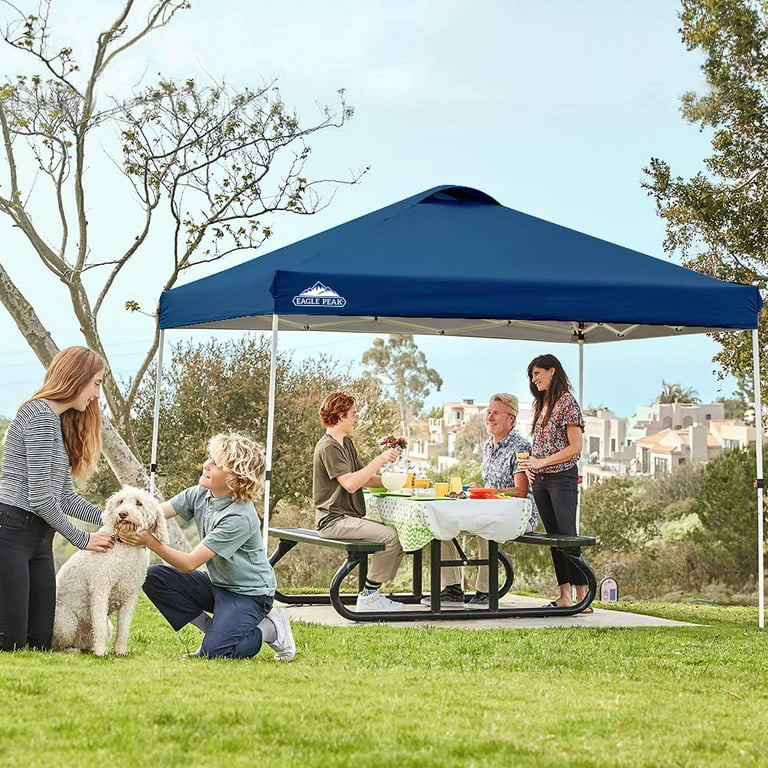 EAGLE PEAK 10 x 10 ft Pop Up Canopy Tent Instant Outdoor Canopy