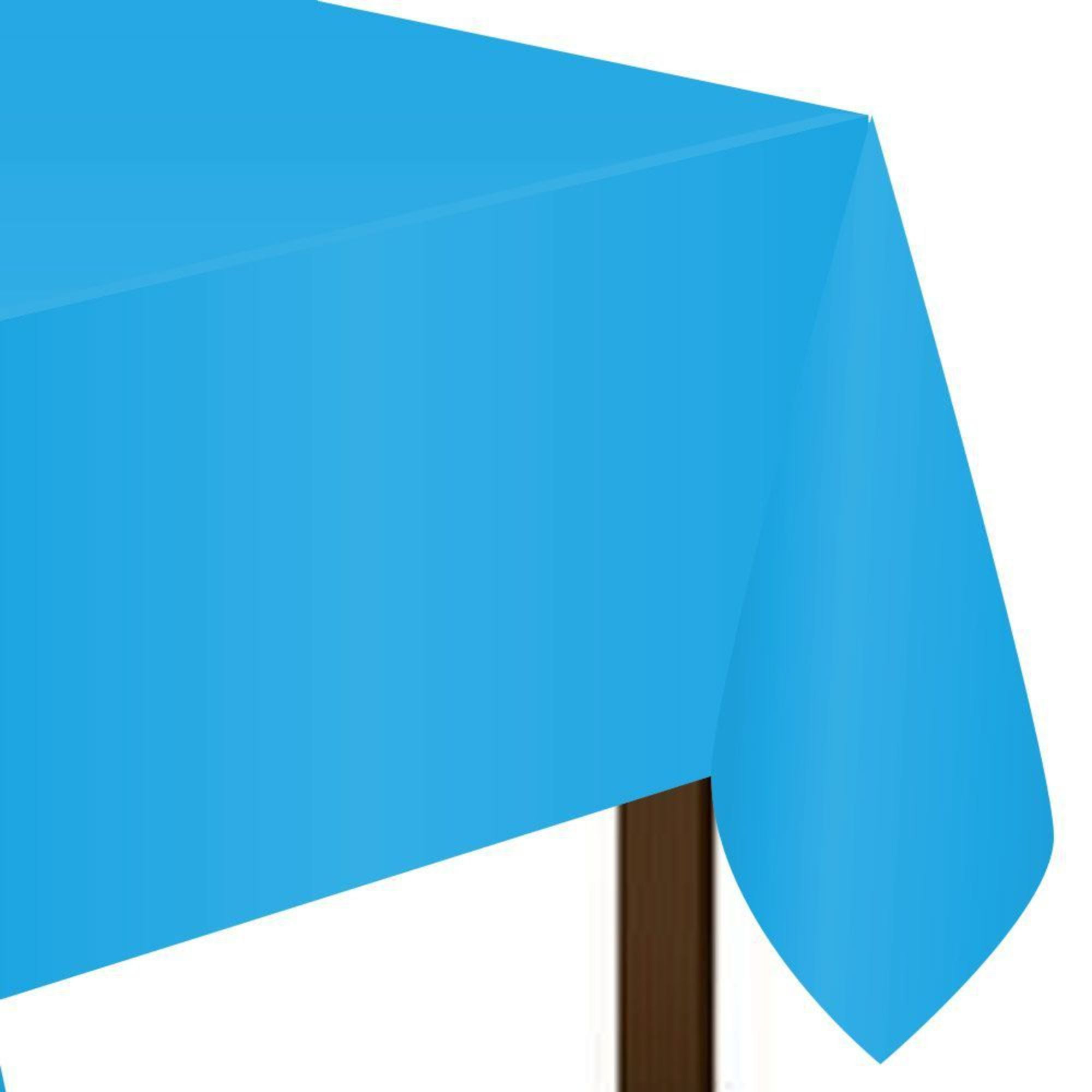 Creative Converting Plastic Table Cover Color Azul 54 x 108 Funda para Mesa