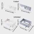 thumbnail image 3 of Harpily Organizer Rack Foldable Trash Bag Holder Wall Mounted Foldable Trash Bag Holder Kitchen Trash Organizer Multifunctional Garbage Bag Holder Frame For Bathroom Kitchen, 3 of 4