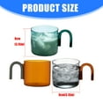 thumbnail image 5 of Glass Espresso Cup for Cappuccinos 300ml Dishwasher Safe Coffee Mug with Handle, 5 of 16