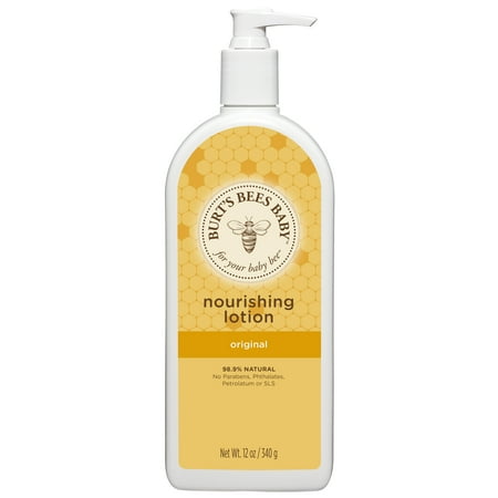 Burt's Bees Baby Nourishing Lotion, Original Scent Baby Lotion - 12 oz Bottle