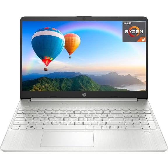 HP 15.6 in HD Micro-Edge Laptop, AMD Ryzen 3 5300U, 16GB RAM, 1TB SSD, Silver