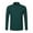 Dark Green, variant on Mens Long Sleeve Polo Shirts Button Up Solid Color Casual Work Wear Polos Fall Winter Cotton Tops (Black, Size M)