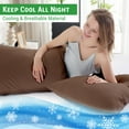 thumbnail image 5 of GOGREEN Waterproof Pillow Protectors with Zipper - King Size Cooling Bamboo Rayon Pillow Case Cover, Bed Bug Pillow Cover, Zippered Plastic Pillowcase (4 Packs, King 20"x36"), 5 of 8