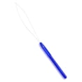 thumbnail image 2 of Beads Loop Pulling Professional Tool Plastic-Handle Extension Threader Knitting steel materials, durable Wig Sewing Repair Blue, 2 of 7