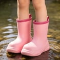 thumbnail image 2 of Edvintorg Toddler Rain Boots Baby Kids Easy-On Lightweight Rainboots Children Waterproof Shoes for Boys Girls 2-9 Years, 2 of 8
