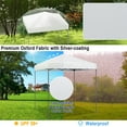 thumbnail image 6 of Gymax Patio 6.6 x 6.6ft Outdoor Pop-up Canopy Tent UPF 50+ Portable Sun Shelter White, 6 of 10