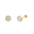 thumbnail image 4 of Broquel de Oro 10K Horoz Diamantado Zirconia 6mm, 4 of 5