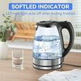 thumbnail image 2 of Fangsheng Electric Kettle 1.7L Glass Electric Tea Kettle, 1350W Hot Water Kettle Electric Cordless Water Boiler & Heater with LED Light, Auto Shut-Off & Boil-Dry Protection, BPA Free, Black, 2 of 8
