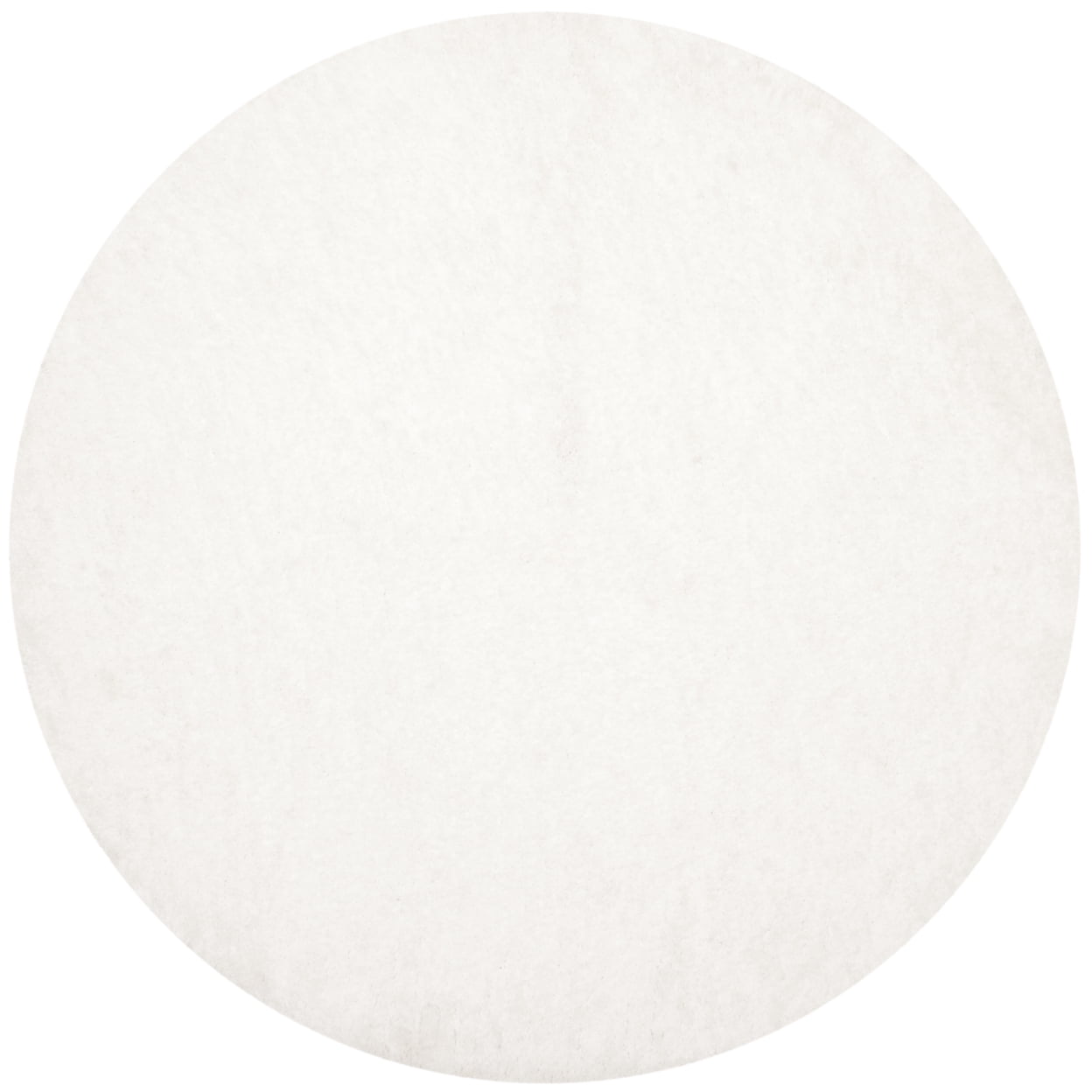 SAFAVIEH Sybella Solid Plush Polyester Sheep Shag Area Rug, Ivory, 4' x 6'