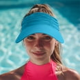 thumbnail image 6 of Taotanxi Women Visor Sun Hat Wide Brim Hat Adjustable Foldable Ponytail Beach Hat Summer UV Protection Outdoor Cap UPF 50+, 6 of 9