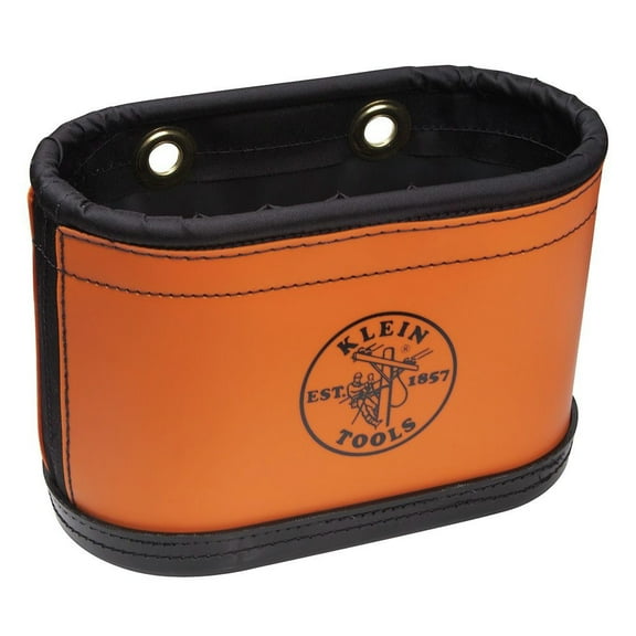 Klein Tools 5144BHB 14-Pocket Hard-Body Oval Bucket with Kickstand - Orange