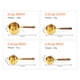 thumbnail image 4 of Juego De Cucharas Y Tazas Medidoras Juego de tazas medidoras doradas apilables con herramientas para hornear con mango de madera (4PCS L), 4 of 6