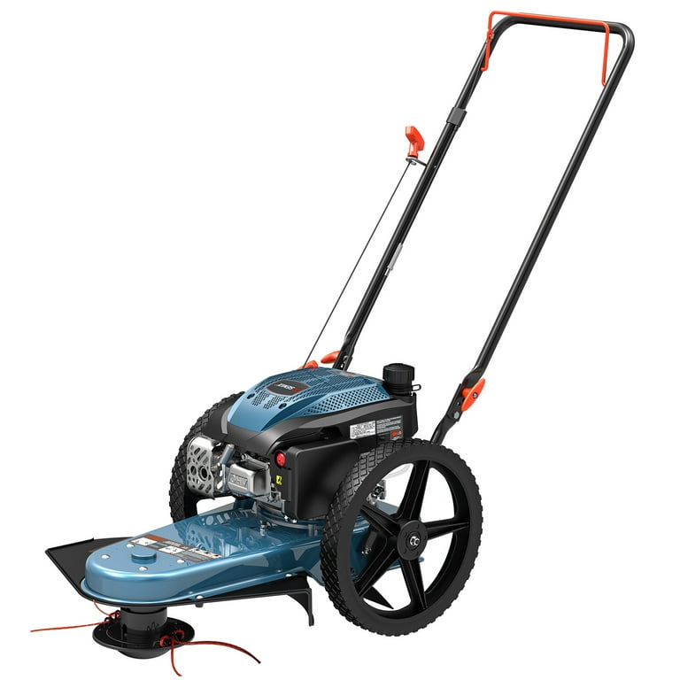 SENIX 22-Inch High Wheel Gas Trimmer, 160cc 4-Cycle, Fuel