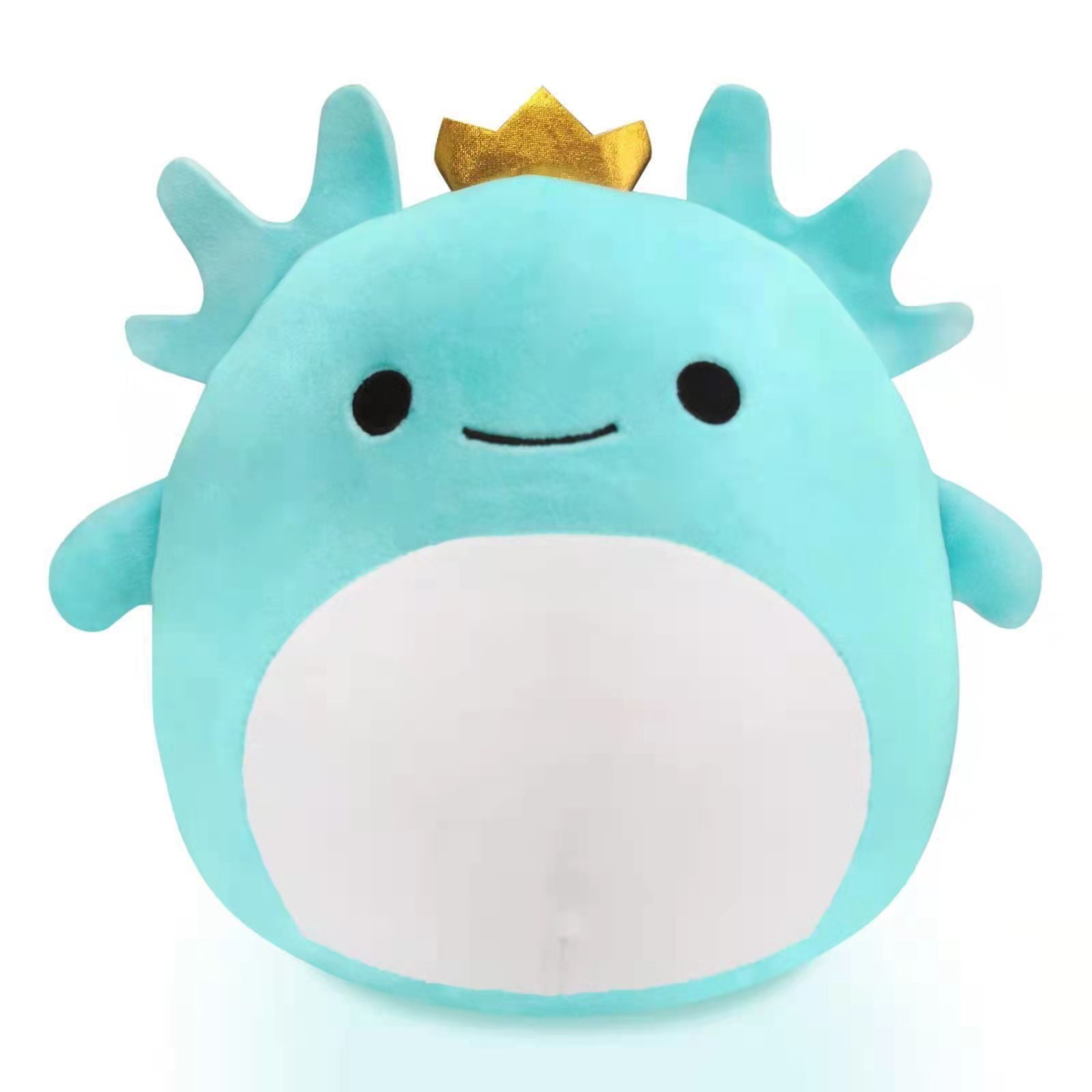 11.82 inch Cute Soft Fat Salamander Plush Toy Blue Crown Salamander Children s Gift Sleep With Children Toys Plush Doll For Boys and Girls Home