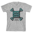 thumbnail image 5 of Minecraft Dungeons Bone Icon Boy's Heather Gray T-shirt-Small, 5 of 7