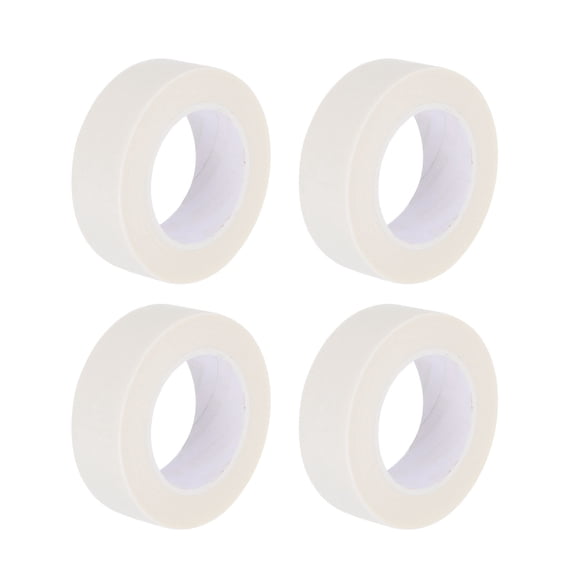 Uxcell 4Pcs 0.8 inch Wide 14 Yards White Masking Tape Painters Tape Rolls for Home Office