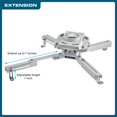 thumbnail image 3 of QualGear Pro-AV QG-KIT-VA-3IN-W - Support - pour Projecteur - Blanc - Montage au Plafond, 3 of 7
