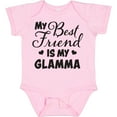 thumbnail image 3 of Inktastic My Best Friend is My Glamma with Hearts Boys or Girls Baby Bodysuit, 3 of 5