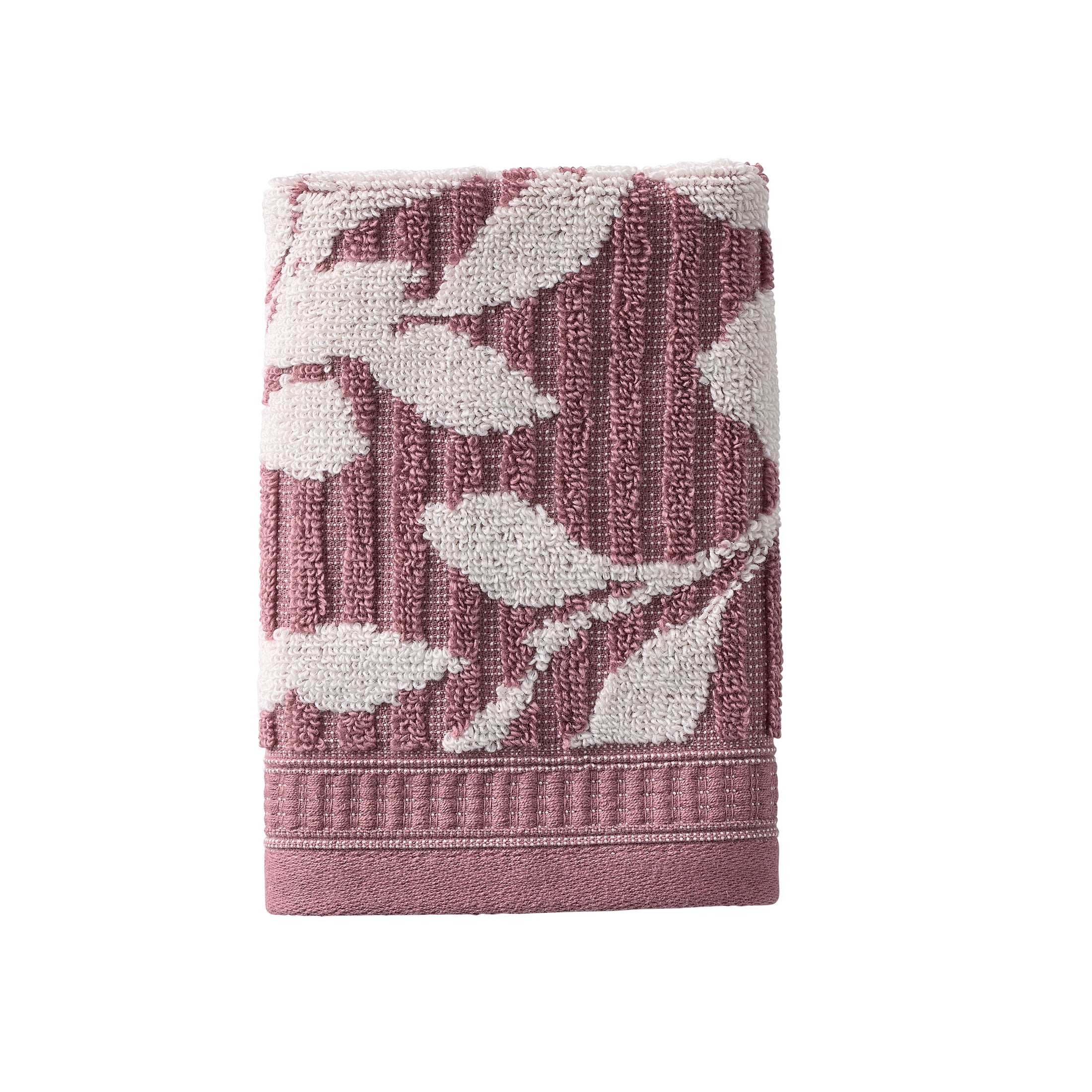 Better Homes & Gardens Signature Soft Floral 6 Piece Towel Set,Violet Gem/Vanilla Dream