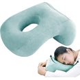 thumbnail image 1 of Ansiktsnedkudde | Bekväm Mjuk Sovkudde med Armhåla, Donut Ansiktskudde Massage Huvudvagga Ansiktsnedåt Skrivbord Nackstöd Kudde för Tupplurar, 1 of 5