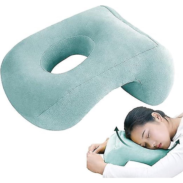 Ansiktsnedkudde | Bekväm Mjuk Sovkudde med Armhåla, Donut Ansiktskudde Massage Huvudvagga Ansiktsnedåt Skrivbord Nackstöd Kudde för Tupplurar