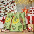 thumbnail image 6 of Pofeuu Cute Dinosaurs Cartoon Print Burlap Bags with Drawstrings Drawstring Gift Bags Pouch Bag for Thankgiving Birthday Party Gift Wrapping Treats and Party Favors-Small, 6 of 9