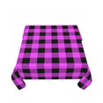 thumbnail image 5 of Wukai Purple Black Buffalo Plaid Waterproof Tablecloth for Kitchen Dining, Fits Square Tables for 2-4 Seats -60"x60", 5 of 7