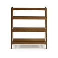 thumbnail image 4 of Camaflexi Mid Century Modern Wooden Bookshelf 3 Tier Open Shelving Unit, Castanho 100% Solid Wood, 4 of 10