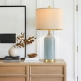 thumbnail image 6 of 24.25" Table Lamps Set of 2 Modern Ceramic Lamps for Living Room Bedside Lamps Gold Lamps for Night Stands Boho Bedroom Lamps Farmhouse Side Table Lamps End Table Lamps, 6 of 9