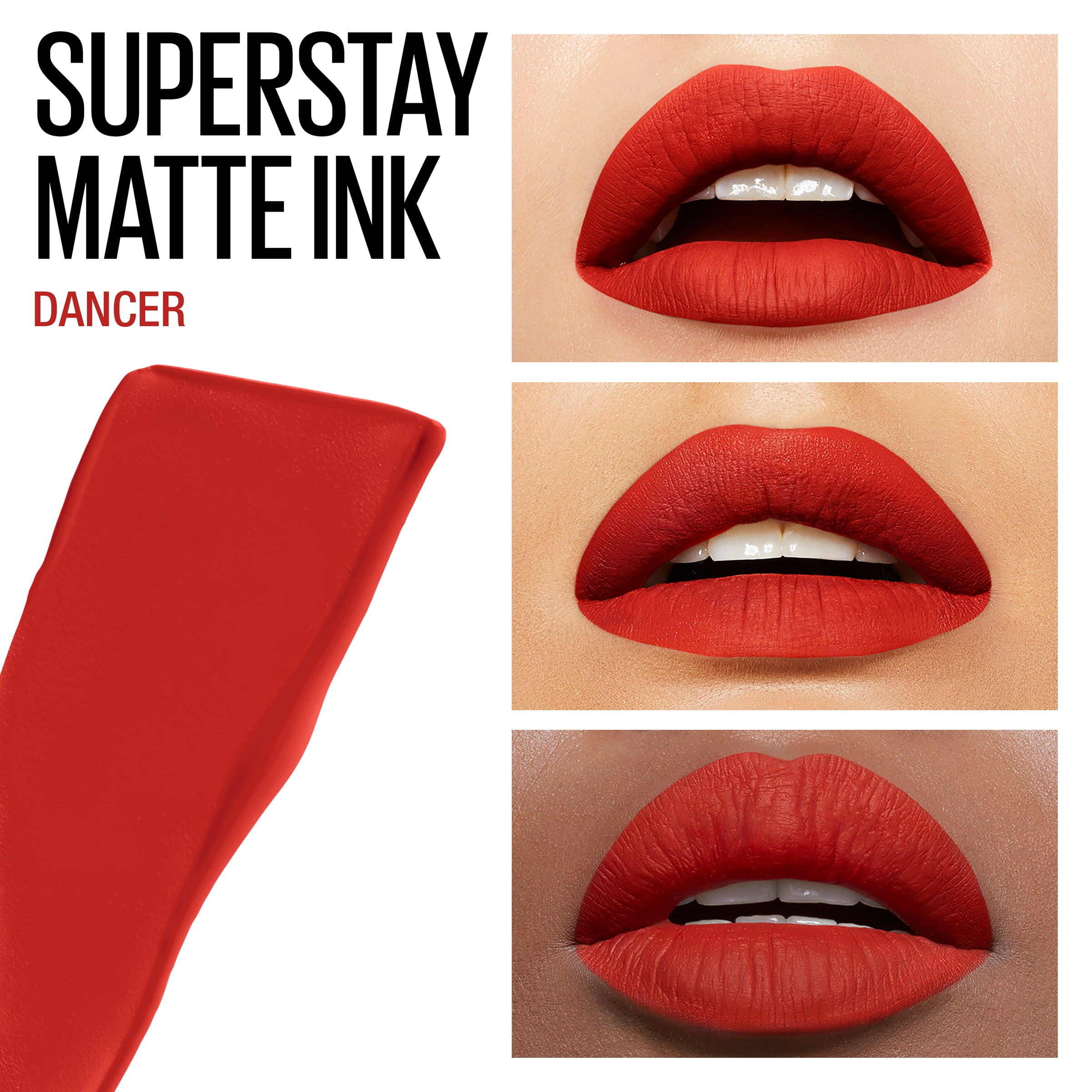 herten stel voor tevredenheid Maybelline Super Stay Matte Ink City Edition Liquid Lipstick, Dancer -  Walmart.com