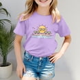 thumbnail image 2 of Dsscvnef Vêtements pour Enfants Filles Chemise à Manches Courtes pour Filles Col Rond Vêtements d'Été pour Filles Chemises Mignonnes pour Filles 3-4 Ans Vêtements pour Enfants Filles, 2 of 4