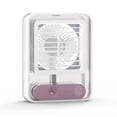 thumbnail image 1 of Yuarrent Ventilador de escritorio Enfriador de aire Dispositivo de enfriamiento Silencioso Sin ruido Funcionamiento con Conveniencia Niebla Electrodomésticos Blanco Yuarrent HA081078-02B, 1 of 6