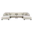 thumbnail image 2 of Lexicon Traverse Corduroy 6-Piece Modular Sectional with Ottomans in Beige, 2 of 5
