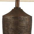 thumbnail image 3 of Fantastic Rustic Ribbed Bronze Table Lamp, 3 of 4
