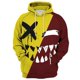 thumbnail image 3 of Sudadera con capucha con estampado 3D de cara sonriente de diablo a la moda con patrón XOXO, sudadera divertida informal de moda para hombre, sudadera con capucha de hip hop, moda de otoño nueva, 3 of 5
