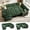 Green, variant on 8-Seat Large U Shaped Modular Sectional Sleeper Sofa with 2 Pull-Out Beds, U Shaped 8 Seat Chenille Couch with USB Ports, LED Light, Black/ Reclining Backrest,, Tool-Free Assembly