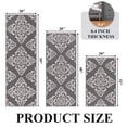 thumbnail image 4 of Vaukki Kitchen Rugs Set of 3, Moroccan Non Slip Machine Washable Kitchen Floor Mats, Heavy Duty Low Profile for Sink Laundry, Gray, 4 of 13